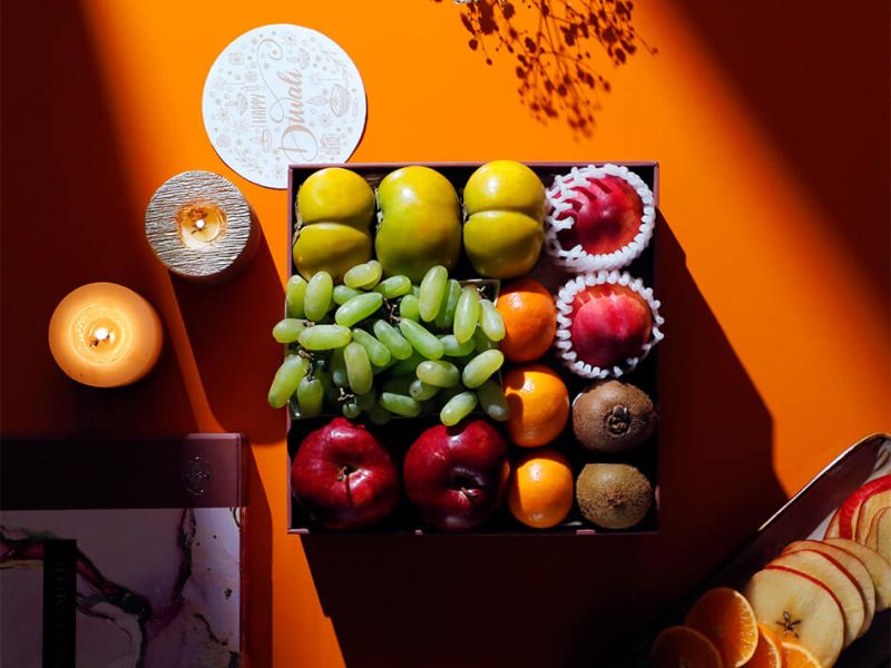 Luxury fruit hamper