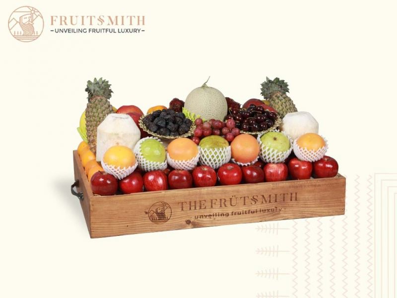 Buy Online Gourmet Assorted Fresh Happy Day Fruit Gift Tray at Best Price