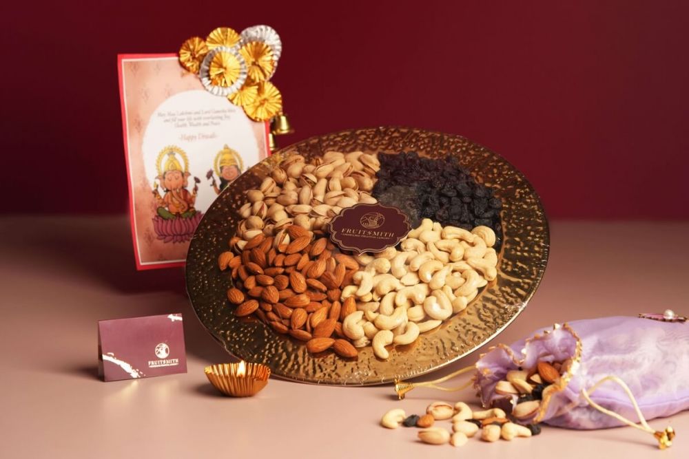 Diwali dry fruits platter