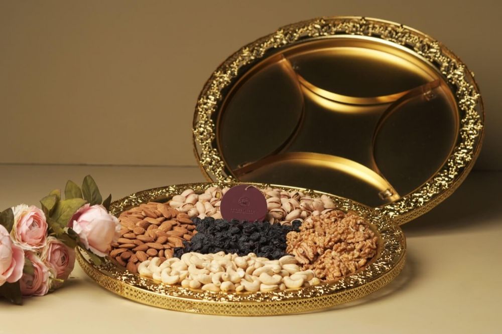 Metal Dry Fruit Thaal