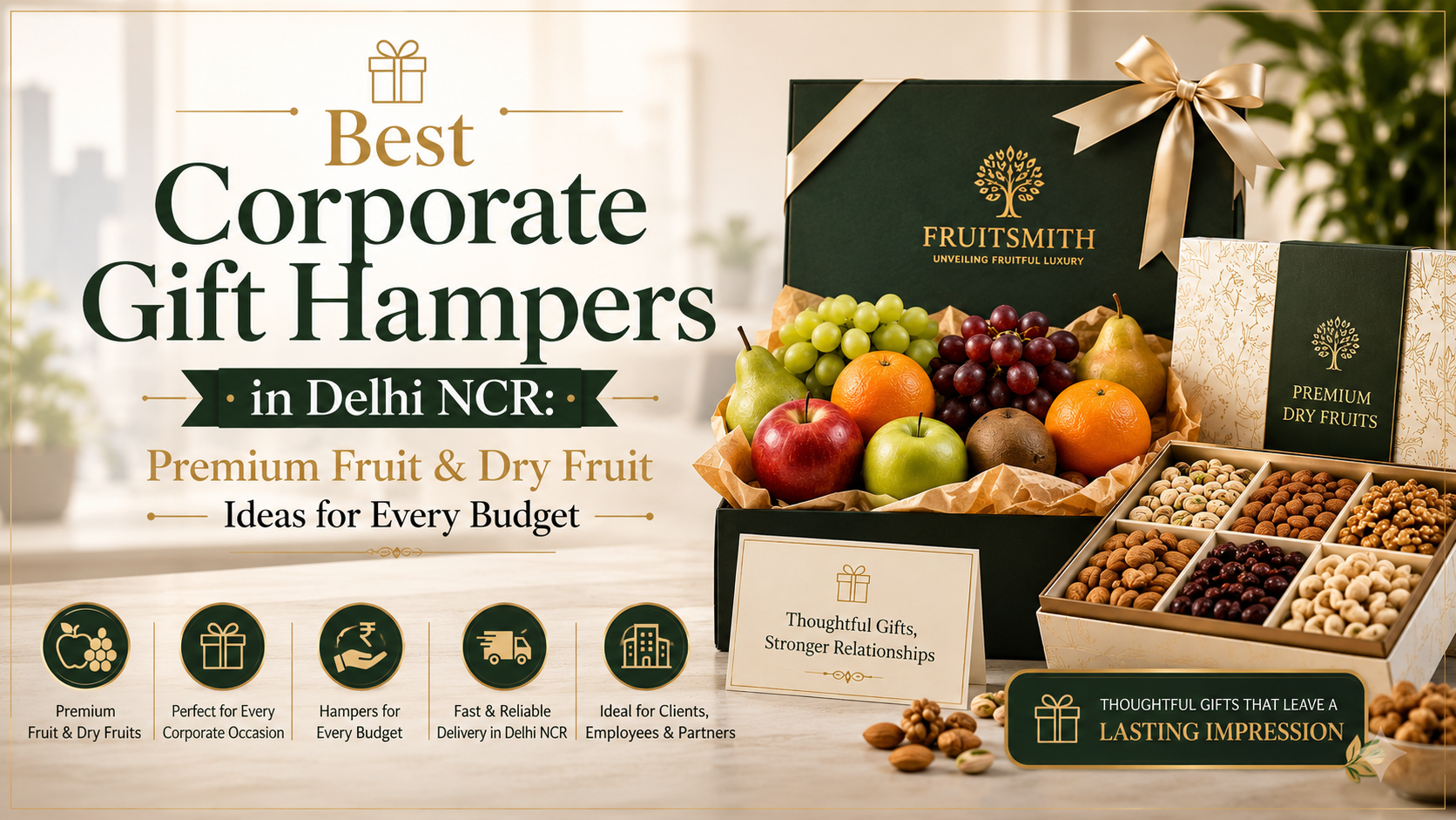 Best Corporate Gift Hampers in Delhi NCR: Premium Fruit & Dry Fruit Ideas for Every Budget
