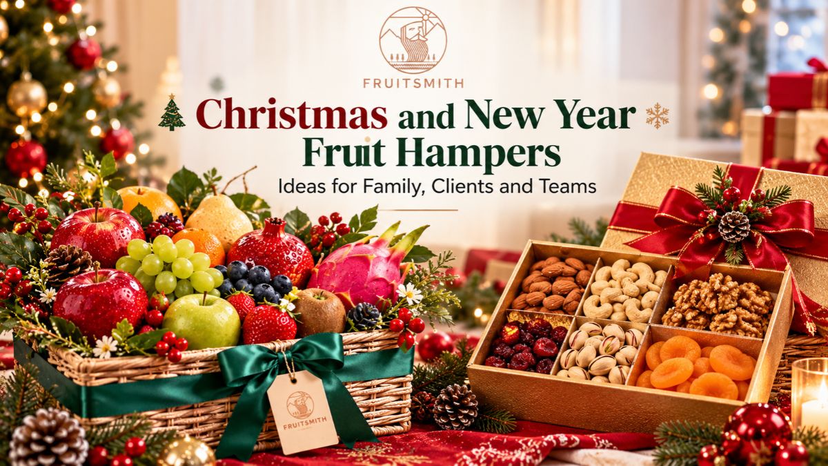 Christmas and New Year Fruit Hampers: Ideas for Family, Clients and Teams