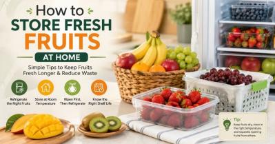 How to Store Fresh Fruits at Home: Complete Guide to Keeping Fruits Fresh Longer